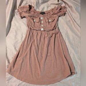 Derek heart pink puff dress mini